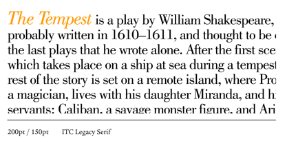 ITC Legacy Serif Font Poster 3